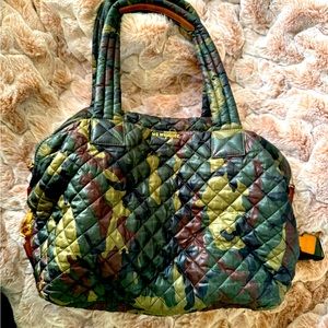 MZ Wallace Medium Camo Tote with double handle